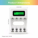 Delipow 4 Bay LCD Charger Safety Protections – Overcharge, Overcurrent, Short Circuit, Reverse Polarity, Overheat