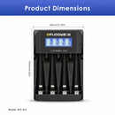 Delipow 4 Bay LCD Charger Safety Protections – Overcharge, Short Circuit, Reverse Polarity