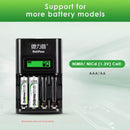 Delipow 4 Bay LCD Charger Battery Compatibility – 1.2V NiMH/Ni-CD AA and AAA Only