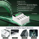Delipow 4 Slot LCD Charger with 500mA Charging Current and Real-Time LCD Status
