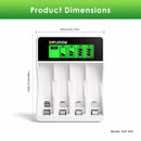 Delipow 4 Slot LCD Charger Safety Protections – Overcharge, Short Circuit, Reverse Polarity