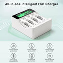 Delipow 4 Slot LCD Charger Powered via USB – Portable Charging Solution