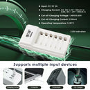 Delipow 6 Bay Charger with USB Power and Optimized Charging Current