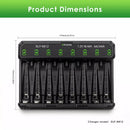 Delipow 8 Bay High-Speed Charger Safety – Overcharge, Short Circuit, Reverse Polarity