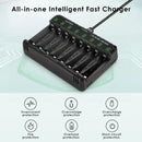 Delipow 8 Bay High-Speed Charger Powered via USB-C