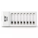 Delipow 8 Bay 1.2V AA AAA USB High-Speed Battery Charger for Ni-MH Rechargeable Batteries