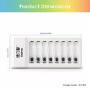 Delipow 8 Bay USB High-Speed Charger Safety – Overcharge, Short Circuit, Reverse Polarity