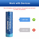 Delipow AA 1.5V Button Top Rechargeable Solar Battery – Positive Terminal