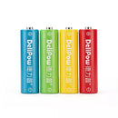 Delipow Rechargeable AA Batteries 1300mAh NiMH Low Self Discharge Pre-Charged