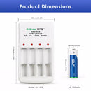 Delipow AA NiMH Battery Button Top Positive Terminal Close-up