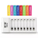Delipow AA 1300mAh NiMH Rechargeable Batteries with Charger Kit