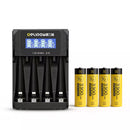 Delipow AA NiMH Rechargeable Batteries 2500mAh with 4 Bay LCD Charger Main Image
