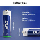 Delipow AA 3300mAh NiMH Rechargeable Battery Standard Dimensions Size Chart