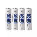 Delipow AA Rechargeable Battery 3300mAh 1.2V NiMH High Capacity