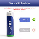 Delipow AA 3300mAh NiMH Button Top Rechargeable Battery – Positive Terminal Close-Up