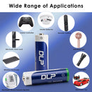 Delipow AA 3300mAh Rechargeable Batteries Powering Outdoor Solar Garden Lights, Lawn Lamps, and String Lights