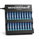 Delipow 20 Pack AA 3404mWh 1.5V Lithium Rechargeable Batteries with 20 Bay Smart Charger Kit for Blink Outdoor Cameras