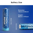 Delipow AA 920mAh 1.5V Solar Battery Standard Dimensions