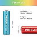 Delipow AA Battery Low Self Discharge Standard Dimensions