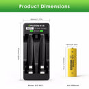 AA Battery and Charger Size Diagram
