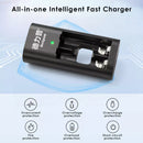 Delipow AA Lithium Charger Safety - Overcharge, Short Circuit, Reverse Polarity for 1500 Cycle Batteries