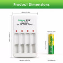 Delipow AA Lithium Battery Button Top Positive Terminal Close-up