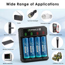 Delipow AA Lithium Batteries and Charger Powering Blink Camera and Video Doorbell