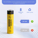Delipow AA NiMH Battery Button Top Positive Terminal Close-up