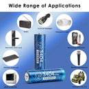 Delipow AA 920mAh 1.5V Rechargeable Batteries in Solar String Lights and Garden Lamps