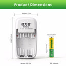 Delipow AAA NiMH Battery Button Top Close-up