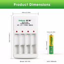 Delipow AAA NiMH Battery Button Top Positive Terminal Close-up