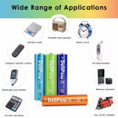Delipow AAA 1000mAh Rechargeable Batteries in Solar Lights and TV Remote