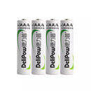 Delipow 4-Pack AAA 1100mAh NiMH Rechargeable Batteries for Outdoor Solar Lights