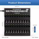 Delipow 20 Bay Universal Smart Charger Safety Protections – Overcharge, Overcurrent, Short Circuit, Reverse Polarity, Thermal Management