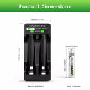 AAA Battery and 2‑Bay Charger Size Comparison