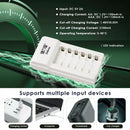 Delipow 6 Bay Charger with USB Power and 350mA Charging Current for AAA Batteries