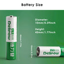 Delipow AAA NiMH LSD Battery Dimension Diagram Standard Size 10.5mm x 44.5mm