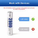 Delipow AAA Battery Head Types Flat Top and Button Top