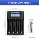 Delipow AAA Battery and LCD Charger Dimensions
