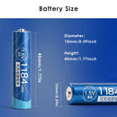 Delipow AAA Lithium Battery Standard Dimensions 44.5mm x 10.5mm