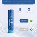 Delipow AAA Lithium Button Top Rechargeable Battery - 1.5V 1184mWh Positive Terminal Close-Up