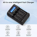 Delipow AAA Lithium Charger Safety - Overcharge, Short Circuit, Reverse Polarity Protection