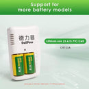 Delipow 2 Bay Charger Compatible with CR123A and 16340 Li-ion Batteries