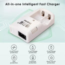Delipow CR123A Charger Safety Protections – Overvoltage, Overcurrent, Short Circuit, Reverse Polarity