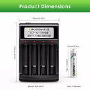 Dimensions of Delipow AAA Battery and High Speed Charger