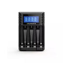 Delipow Universal LCD Battery Charger 4 Bay for 1.5V and 1.2V AA AAA NiMH NiCD Rechargeable Batteries