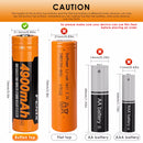 Fenix 21700 4900mAh Button Top Positive Terminal Close-up