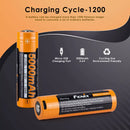 Fenix 21700 5000mAh Battery Cycle Life Chart 500 Cycles