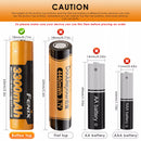 Fenix 3300mAh 18650 Battery Button Top Close-up