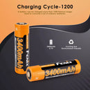 Fenix ARB-L18-3400 Battery Cycle Life Chart 500 Cycles Capacity